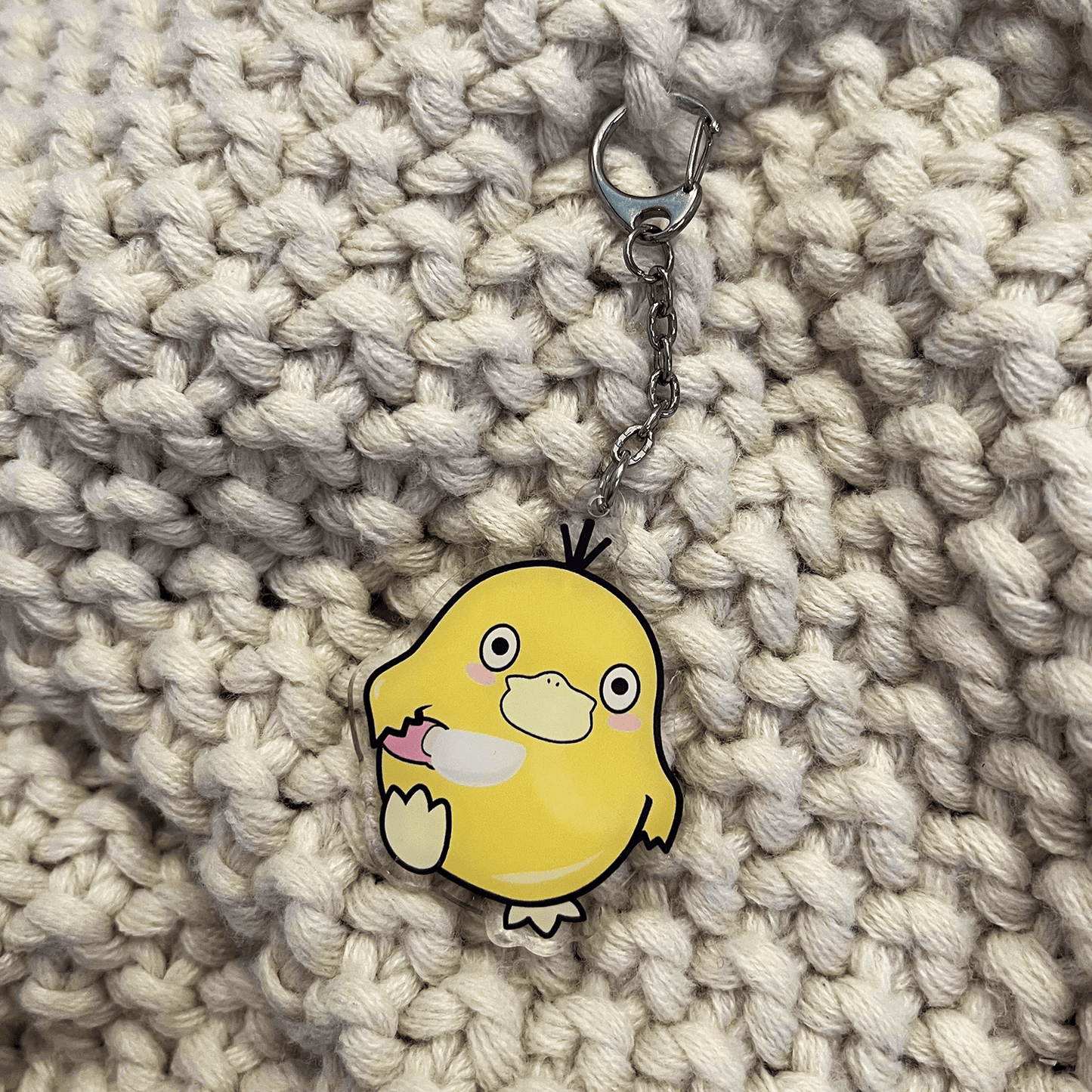 Usagi x Usagi Keychains PSYDUCK WITH KNIFE ACRYLIC KEYCHAIN PSYDUCK WITH KNIFE ACRYLIC KEYCHAIN