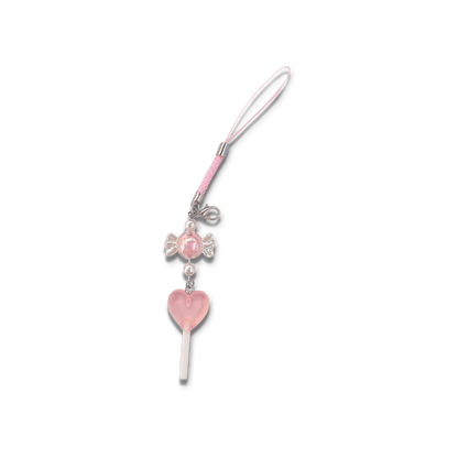 Usagi x Usagi Keychains SMALL Transparent Light Pink Lolli Braided Charm with Candy SWEET TREATS COLLECTION ♡ PINK SWEET TREATS COLLECTION ♡ PINK