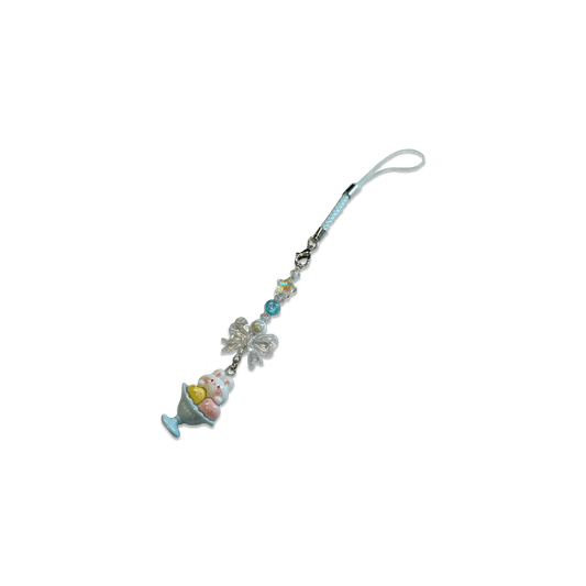 Usagi x Usagi, LLC Keychains BABY BUNNY SUNDAE SPECIALTY PHONE CHARM BABY BUNNY SUNDAE SPECIALTY PHONE CHARM