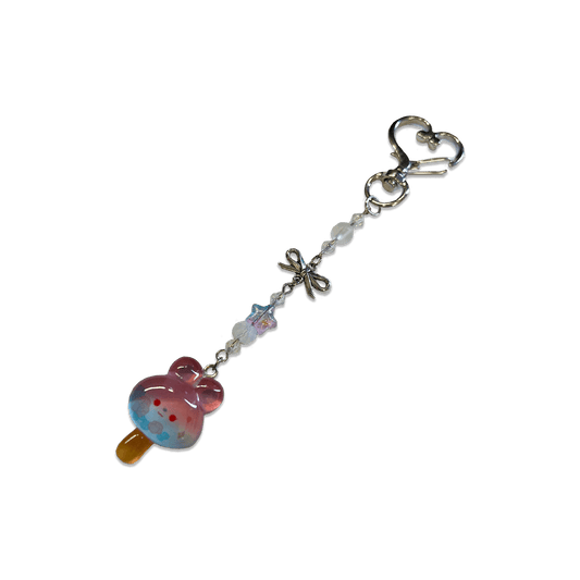 Usagi x Usagi, LLC Keychains BUNNY ICE CREAM { PINK + BLUE } SPECIALTY KEYCHAIN BUNNY ICE CREAM { PINK + BLUE } SPECIALTY KEYCHAIN