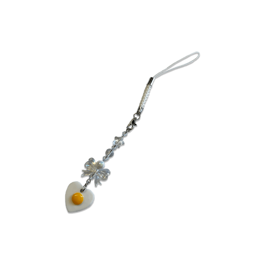 Usagi x Usagi, LLC Keychains EGGIE HEART SPECIALTY PHONE CHARM EGGIE HEART SPECIALTY PHONE CHARM