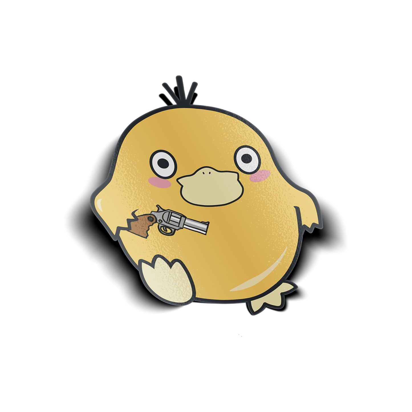 Usagi x Usagi Stickers PSYDUCK WITH GUN VINYL STICKER PSYDUCK WITH GUN VINYL STICKER