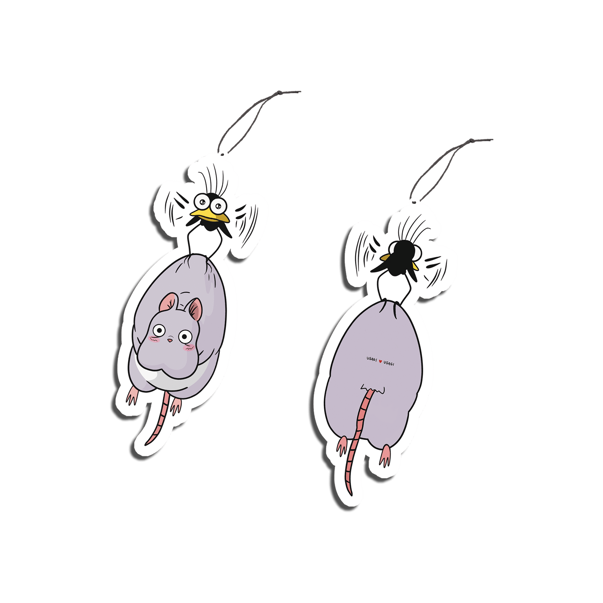 Usagi x Usagi Stickers SINGLE SPIRITED AWAY ( MOUSE & FLY ) AIR FRESHENER SPIRITED AWAY ( MOUSE & FLY ) AIR FRESHENER