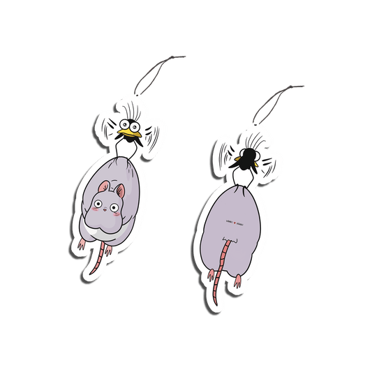 Usagi x Usagi Stickers SINGLE SPIRITED AWAY ( MOUSE & FLY ) AIR FRESHENER SPIRITED AWAY ( MOUSE & FLY ) AIR FRESHENER