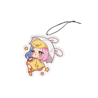 USAGI DUCKY CAR AIR FRESHENER - STRAWBERRY