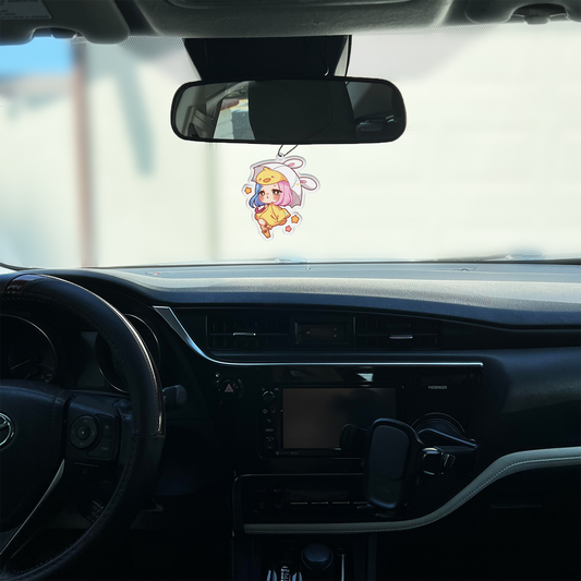 USAGI DUCKY CAR AIR FRESHENER - STRAWBERRY